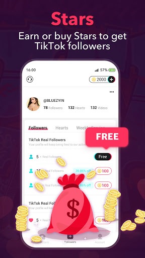 TikFollowers - Get TikTok Followers & Tik Like for PC screenshot 3