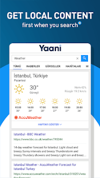 Yaani : Turkey’s Search Engine & Browser for PC screenshot 1