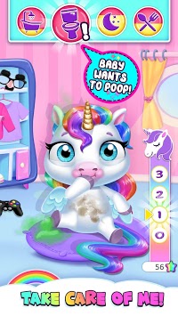 My Baby Unicorn - Cute Rainbow Pet Care & Dress Up for PC screenshot 2
