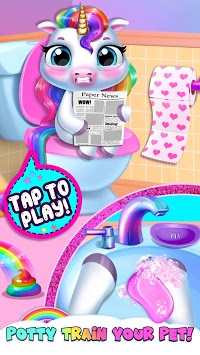 My Baby Unicorn - Cute Rainbow Pet Care & Dress Up for PC screenshot 3