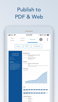 Resume Builder & CV Maker By VisualCV for PC screenshot 1