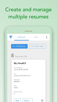 Resume Builder & CV Maker By VisualCV for PC screenshot 2