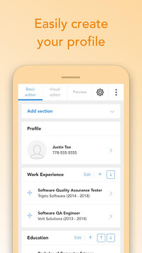 Resume Builder & CV Maker By VisualCV for PC screenshot 3