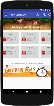 Gift List Diary - Christmas Present Organizer for PC screenshot 1