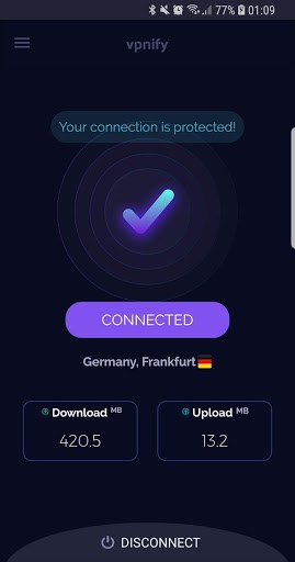 Free VPN - limitless secure hotspot proxy vpnify for PC screenshot 1