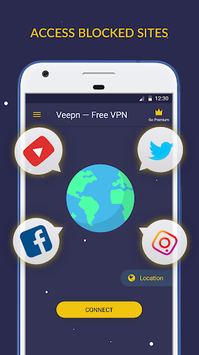 Free VPN by Veepn for PC screenshot 1