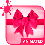 Silky Pink Animated Keyboard + Live Wallpaper APK