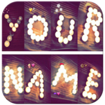 Write your name with shapes–candles photo designer APK