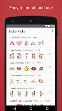 Love Stickers for Whatsapp - WAStickerApps for PC screenshot 2