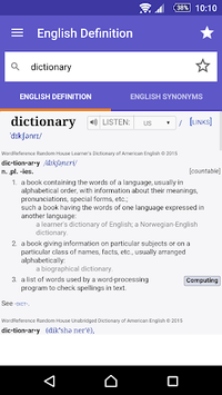 WordReference.com dictionaries for PC screenshot 2