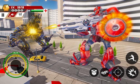 City Formula Car Robot Transform Robot Car Games for PC screenshot 1