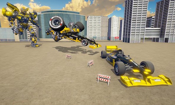 City Formula Car Robot Transform Robot Car Games for PC screenshot 3