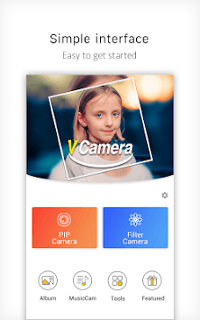 V Camera-Beauty Camera, Music Video, PIP for PC screenshot 1