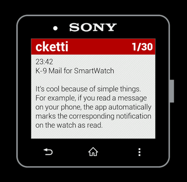 K-9 Mail for SmartWatch for PC screenshot 1