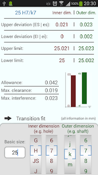 ISO Tolerances (DIN ISO 286-1) for PC screenshot 1
