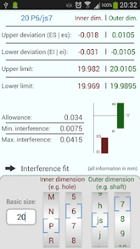 ISO Tolerances (DIN ISO 286-1) for PC screenshot 2