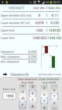 ISO Tolerances (DIN ISO 286-1) for PC screenshot 3