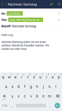 freenet Mail - E-Mail Postfach und Kontakte for PC screenshot 2