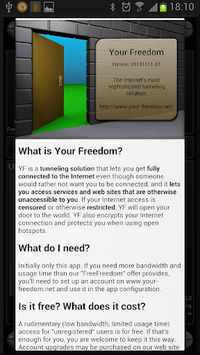 Your Freedom VPN Client for PC screenshot 1