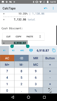 CalcTape Calculator with Tape for PC screenshot 2