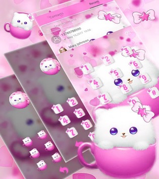 Kitty Theme Cup Cat Wallpaper for PC screenshot 3