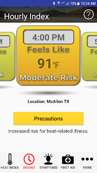 OSHA NIOSH Heat Safety Tool for PC screenshot 2