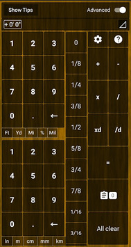 Feet & Inches Construction Calculator for PC screenshot 1