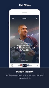 PSG Official: the Paris Saint-Germain App for PC screenshot 1