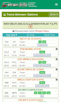 Indian Railways @etrain.info for PC screenshot 2