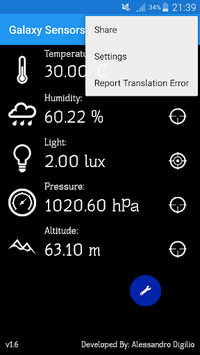 Galaxy Sensors for PC screenshot 2