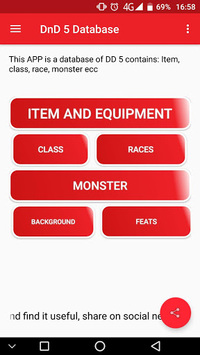 DnD 5e Database for PC screenshot 1