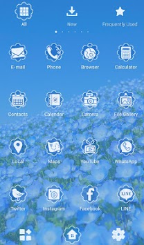 Beautiful Wallpaper Nemophila Field Theme for PC screenshot 3