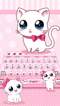 Cute Kawaii Cat Theme Keyboard for PC screenshot 1