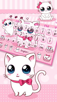 Cute Kawaii Cat Theme Keyboard for PC screenshot 2