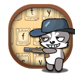 Cartoon Cat Theme Kitty Wallpaper & icon pack APK