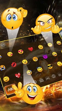 Black Fire Sports Car Keyboard Theme for PC screenshot 3