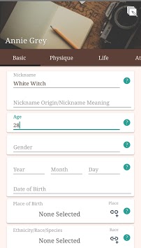 (new) Character Story Planner 2 - World building for PC screenshot 1