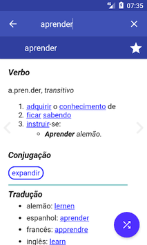 Portuguese Dictionary Offline for PC screenshot 1