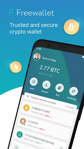 Freewallet: Bitcoin & Crypto Blockchain Wallet for PC screenshot 1