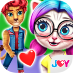 Pets High1-Nerdy Girl Love Story in High School APK
