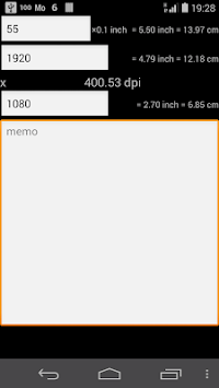 screen size calculator for PC screenshot 1