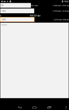 screen size calculator for PC screenshot 2