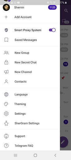 Shergram | unofficial anti filter telegram client for PC screenshot 3