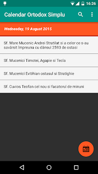 Calendar Ortodox Simplu for PC screenshot 1