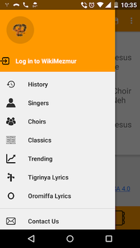 WikiMezmur Lyrics Amharic Song for PC screenshot 1