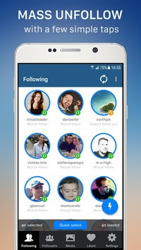Cleaner for Instagram Unfollow, Block and Delete for PC screenshot 1
