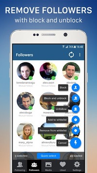 Cleaner for Instagram Unfollow, Block and Delete for PC screenshot 2