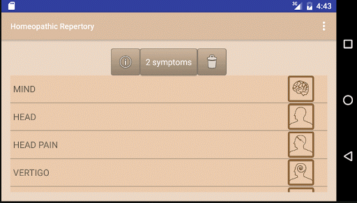 Homeopathic Repertorium for PC screenshot 1
