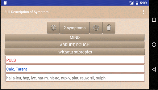 Homeopathic Repertorium for PC screenshot 3