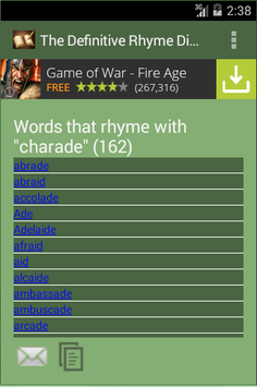 The Rhyme Dictionary for PC screenshot 2